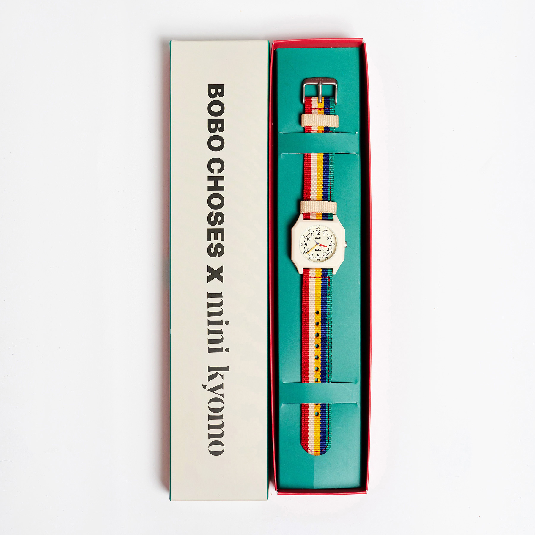 Multicolor Stripes Bobo Choses x Mini Kyomo Watch