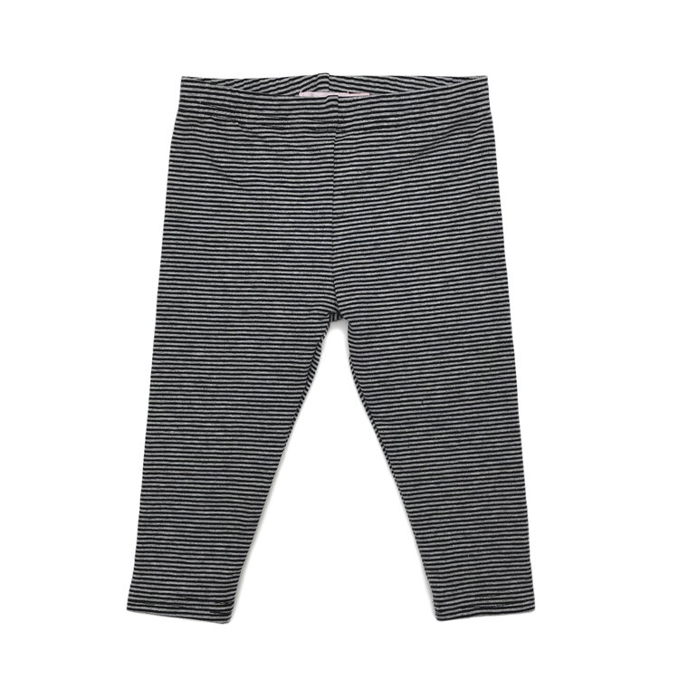 Lucky Wang Baby Leggings Pin Stripe Grey Black