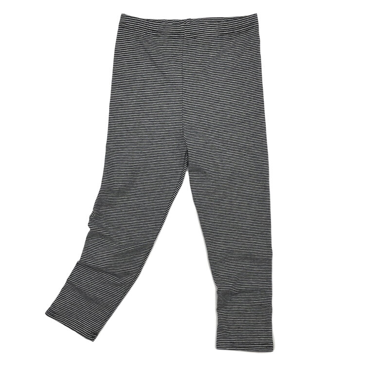 Lucky Wang Pin Stripe Grey Black Leggings