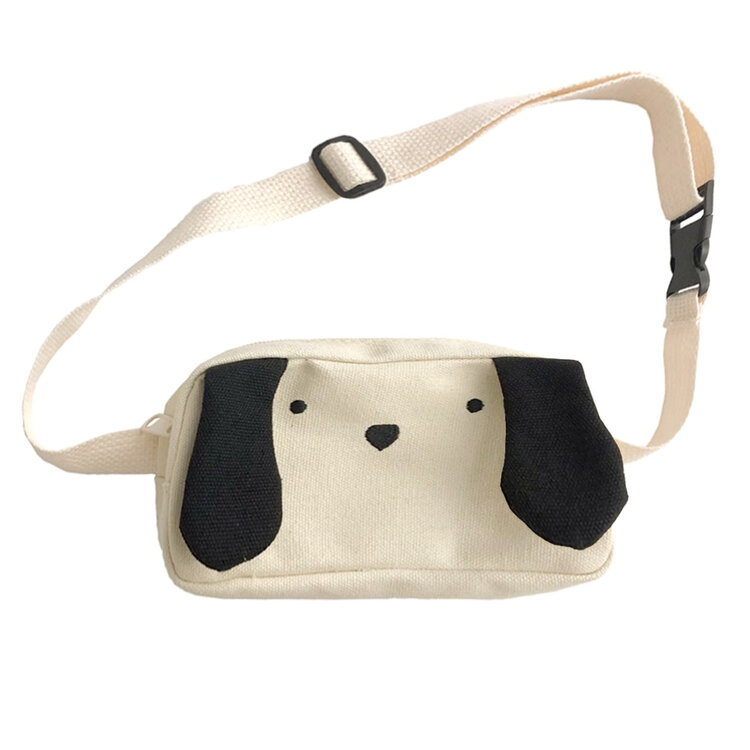 Variis Ltd. White Dog  Crossbody Fanny Bag