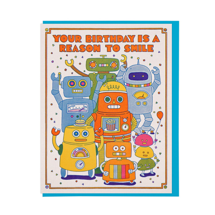 Robot Smile Birthday