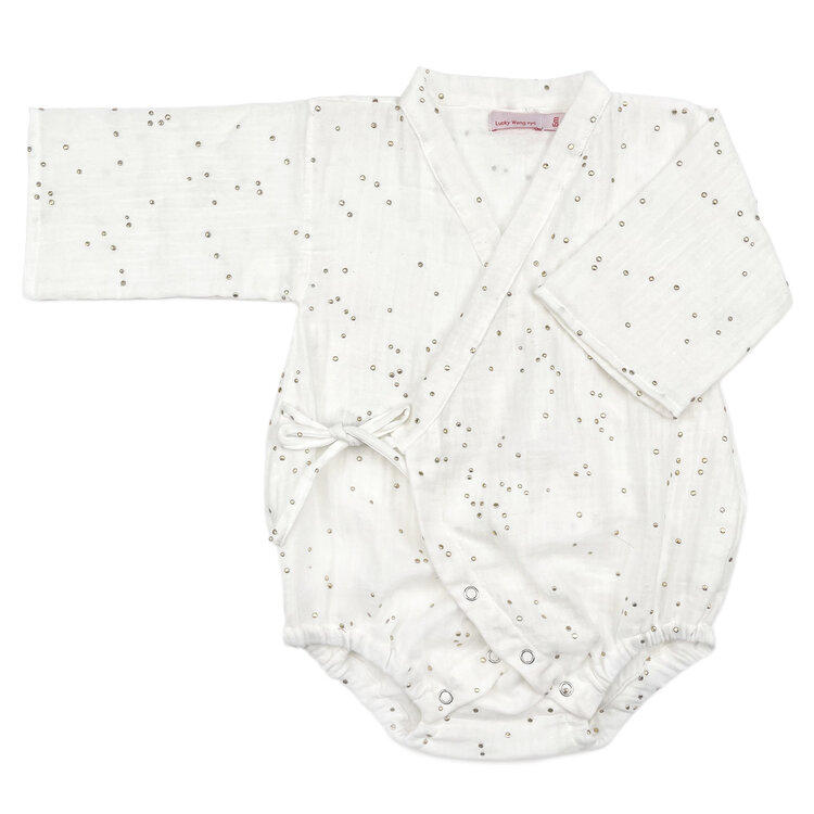 Lucky Wang Kimono One Piece Mini Gold Dots