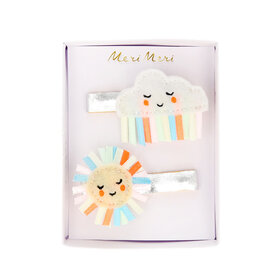 Meri Meri Rainbow Sun & Cloud Hair Clips