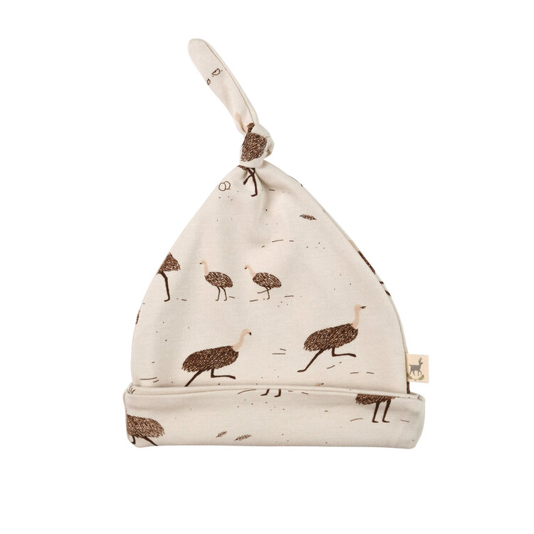 Red Caribou Beanie Emus Rainy Day