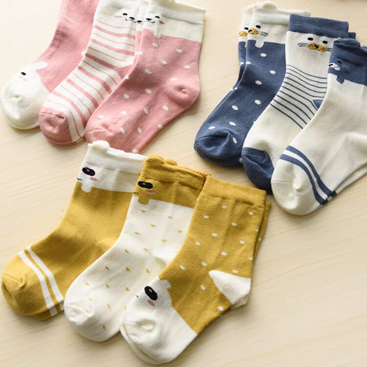 Variis Ltd. Pink Cutie Stripe Dot Socks 3/pk