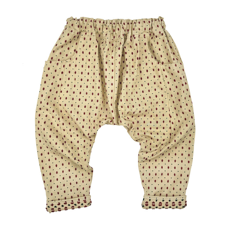 Lucky Wang Ecru Mini Azuki Sarouel Pants