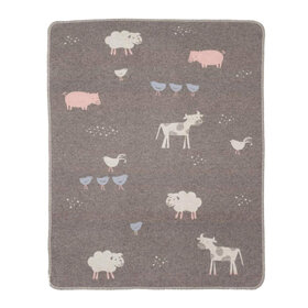 David Fussenegger Juwel Blanket Farm Life Pink