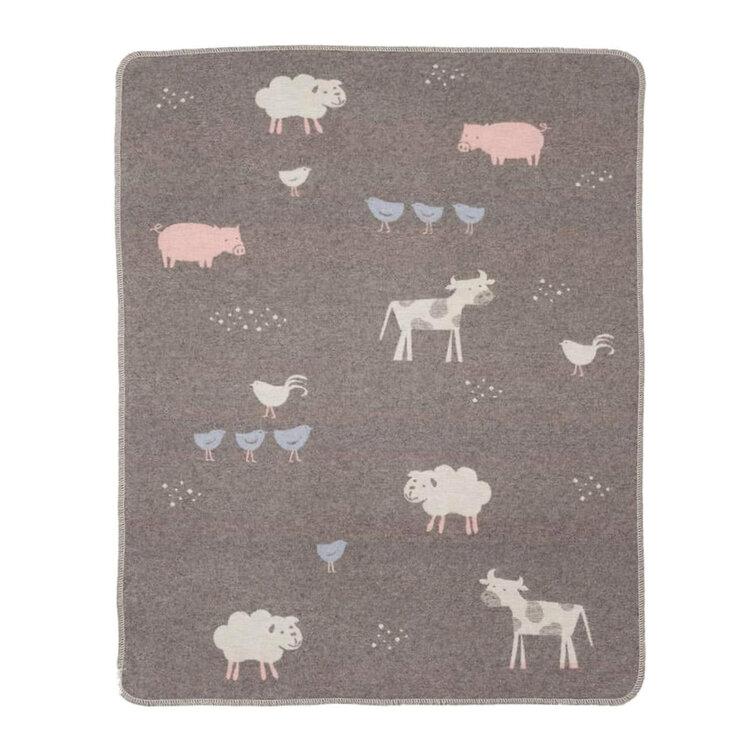 David Fussenegger Juwel Blanket Farm Life Pink