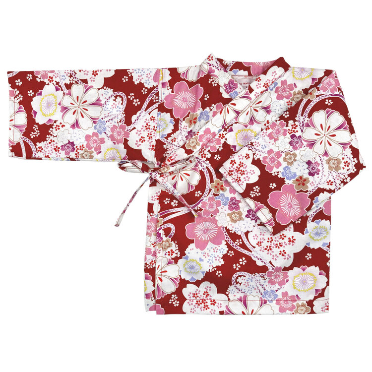Lucky Wang Kimono Kurasuta  Sakura  Red
