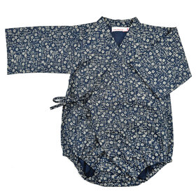 Lucky Wang Kimono One Piece Lattice Navy