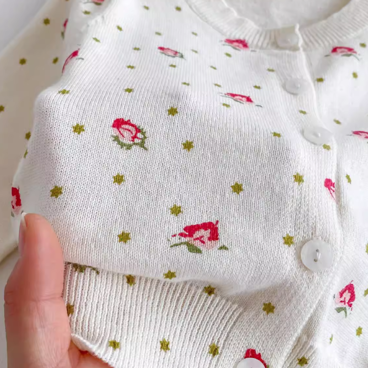 Kizzu Club Rosebud Star Baby Knit Cardigan