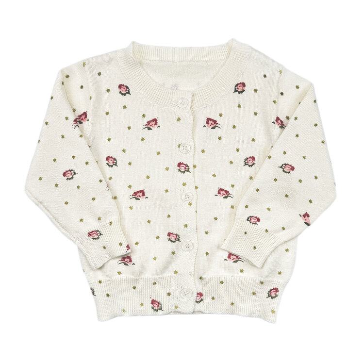 Kizzu Club Rosebud Star Baby Knit Cardigan