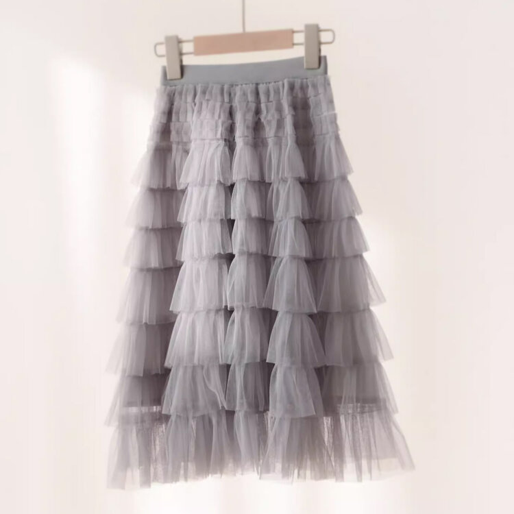 Kizzu Club Grey Cupcake Tulle Skirt