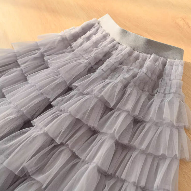 Kizzu Club Grey Cupcake Tulle Skirt