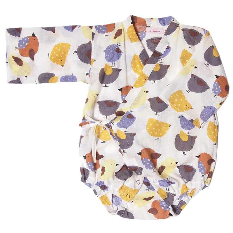 Lucky Wang Kimono One Piece Birdies Rice