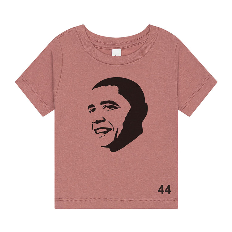 Lucky Wang Obama Infant Triblend Tee Mauve