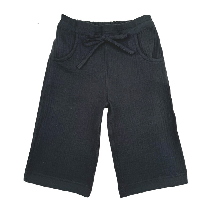 Lucky Wang Charcoal Drawstring Infant Pants