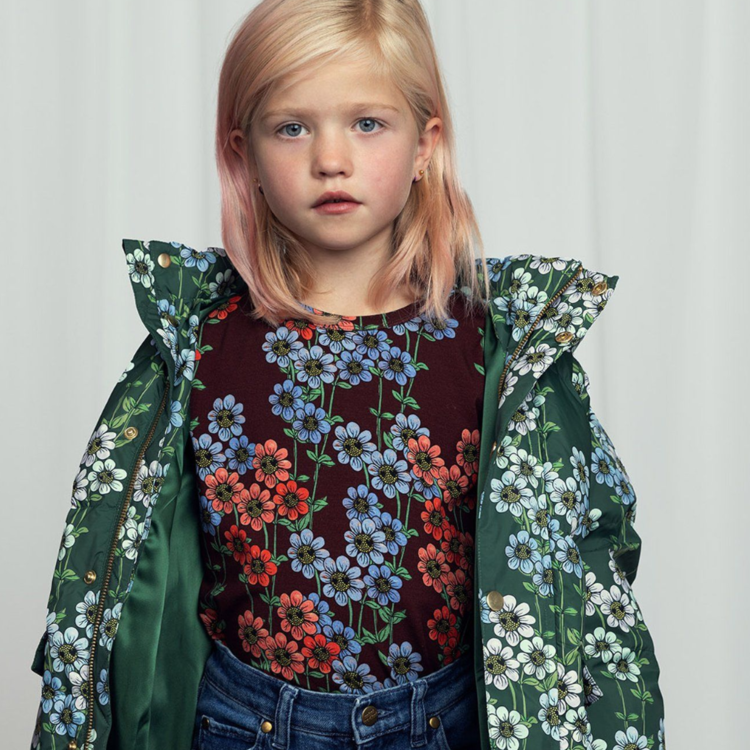 Mini Rodini Daisys Long Sleeve Tee AOP