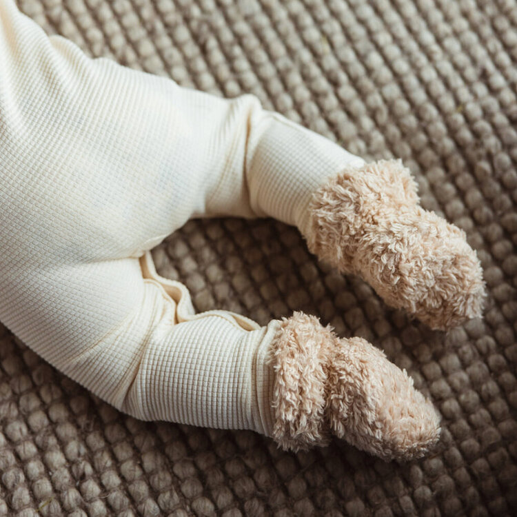 Smoke Gray Baby Booties