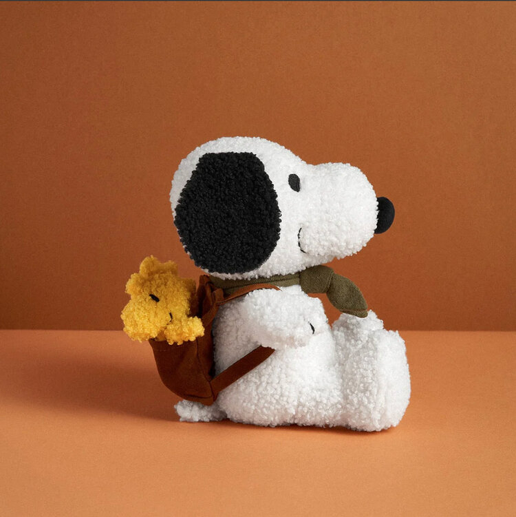 Bon Ton Toys Snoopy With Woodstock In Backpack 8"
