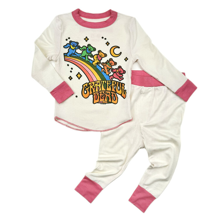 Rowdy Sprout Grateful Dead Rainbow Bears Bamboo Set