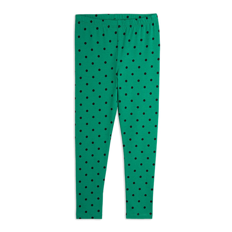 Mini Rodini Polka Dot Green Leggings