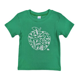 Lucky Wang NYC Apple Infant Tee Green