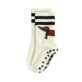 Mini Rodini Dog Anti-slip Socks Cream