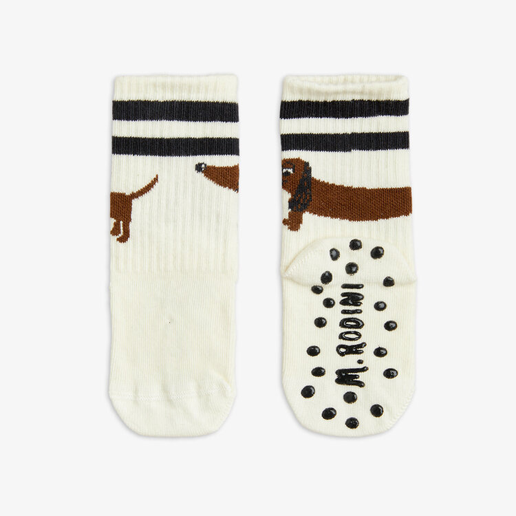 Mini Rodini Dog Anti-slip Socks Cream
