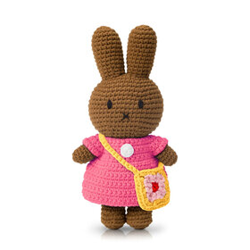 Just Dutch US Melanie Pink Dress  & Yellow Flower Bag