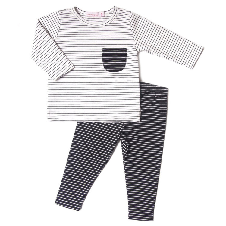 Baby Gift Set: Stripes White Playset 6m,  Mono Kitten Cotton Creature Wee Ones