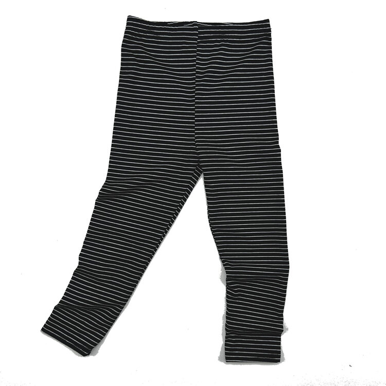 Lucky Wang Black White Stripe Leggings