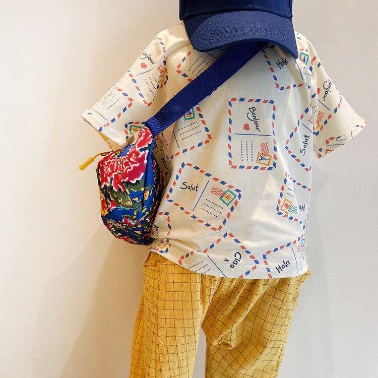 Lucky Wang Line Grid Yellow Sarouel Pants