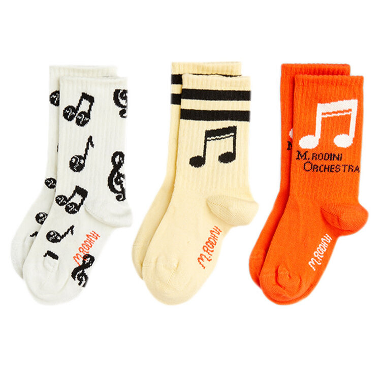 Mini Rodini Note 3-Pack Socks