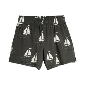 Mini Rodini Sailing Boats Grey Shorts AOP
