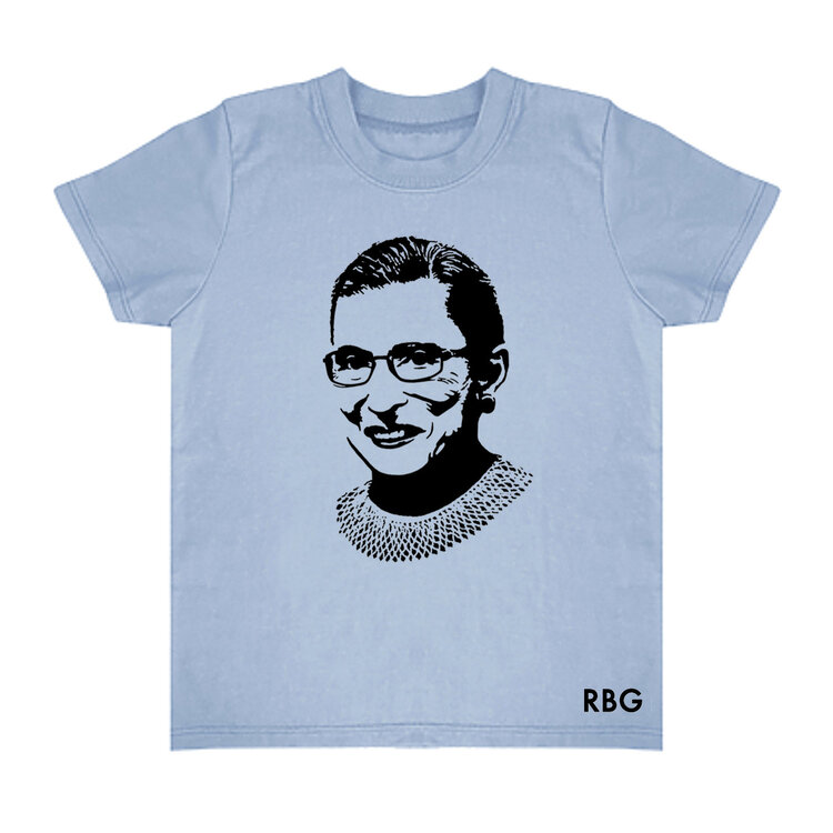 Lucky Wang RBG Cotton Tee Sky