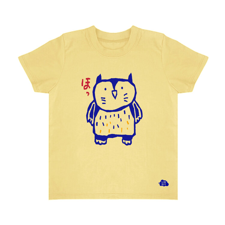 Lucky Wang Owl Infant Tee Pale Yellow