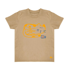 Lucky Wang Cat Infant Tee Sand