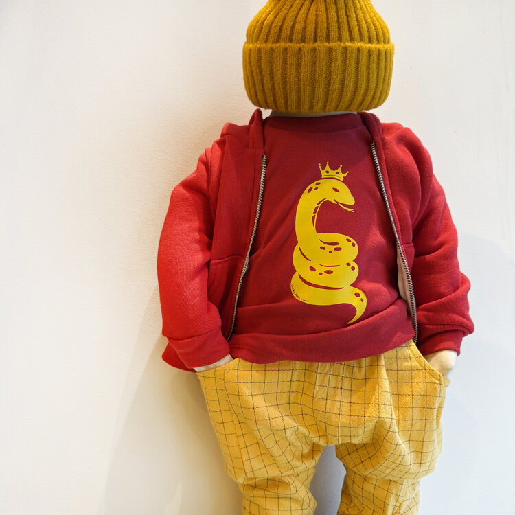 Lucky Wang Yellow Snake Red Infant Tee