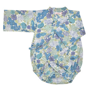 Lucky Wang Kimono One Piece Garden Bloom Blue