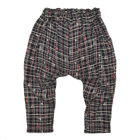 Lucky Wang Crosshatch Black Sarouel Pants