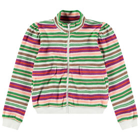 Molo Malika Zip Sweater Exotic Stripe