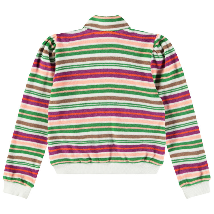 Molo Malika Zip Sweater Exotic Stripe
