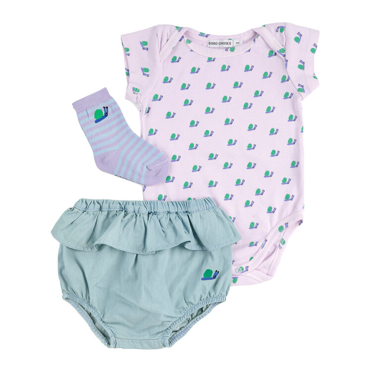 Bobo Choses Funny Snail Baby Gift Set 3m