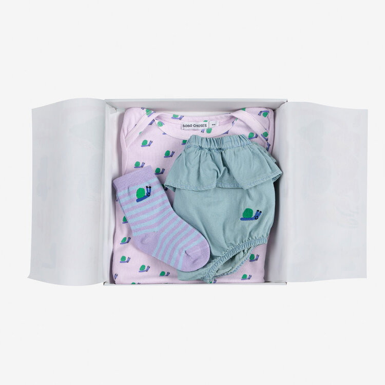 Bobo Choses Funny Snail Baby Gift Set 3m