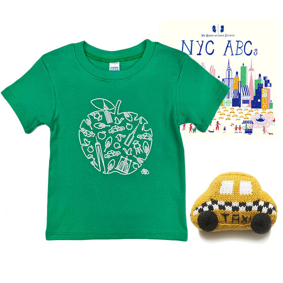 Baby Gift Set: NEW YORK Tile Sweatshirt Sidewalk Grey 6m