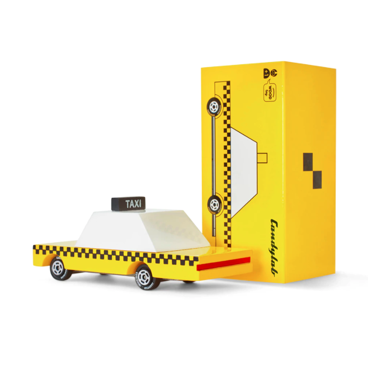 Candylab Toys Yellow Taxi