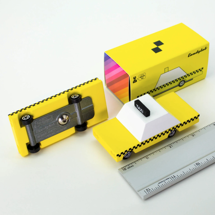 Candylab Toys Yellow Taxi
