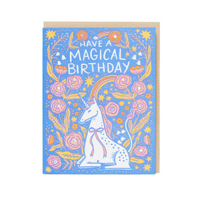 Hello Lucky! Have a Magical Birthday Folk Unicorn