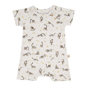 Red Caribou L'amour Lemur Short Sleeve Jumpsuit Ivory